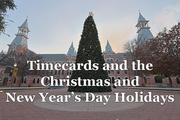 Christmas and Timecards